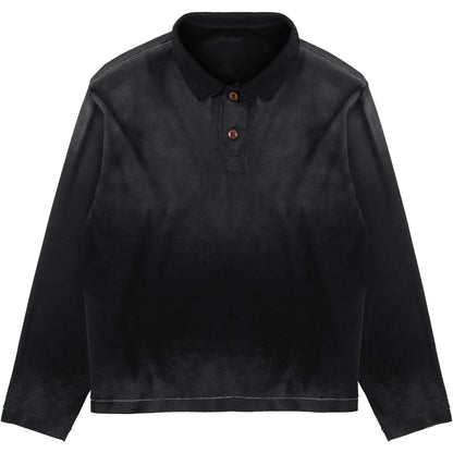 Sunfaded Longsleeve Polo - Wear Wojo
