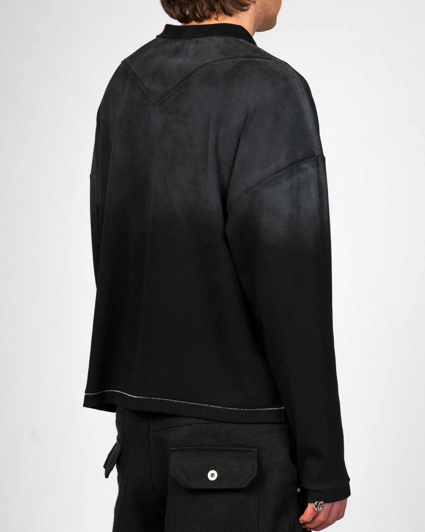Sunfaded Longsleeve Polo - Wear Wojo