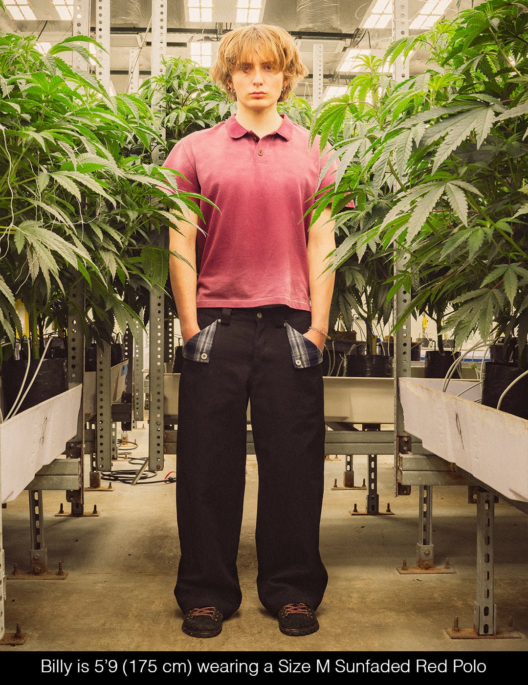 Sunfaded Red Polo - Wear Wojo
