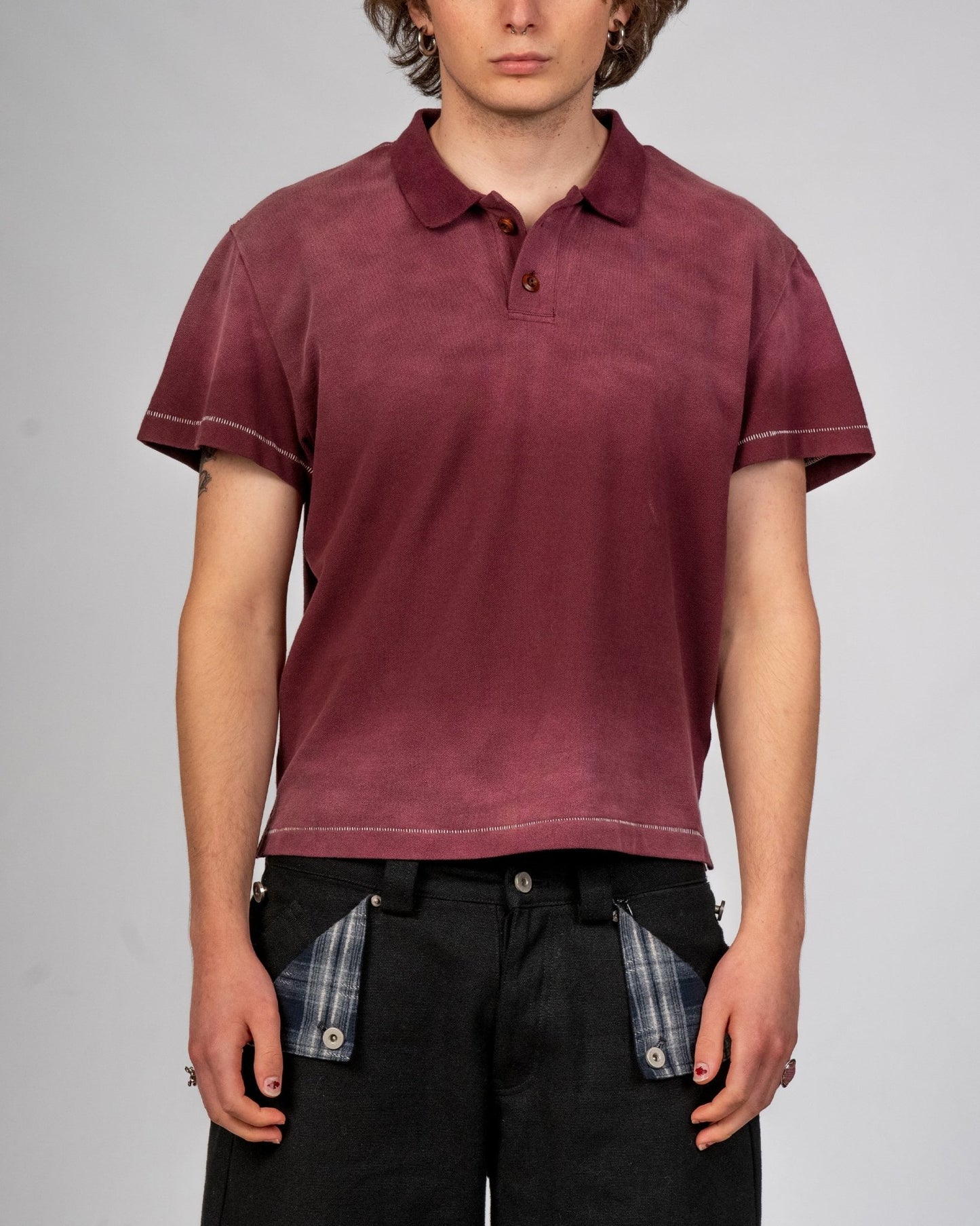 Sunfaded Red Polo - Wear Wojo