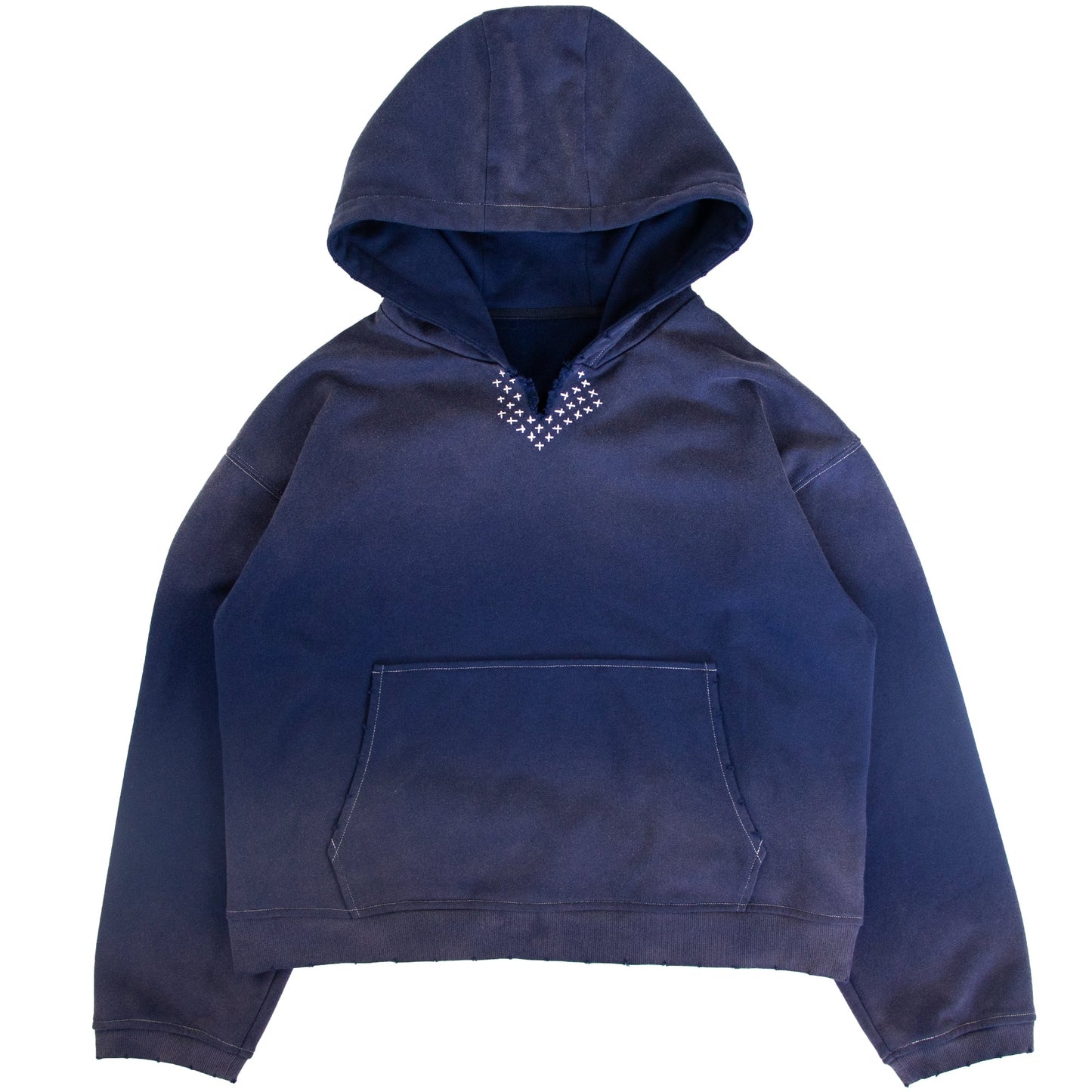 Sunfaded Sashiko Hoodie - Wear Wojo