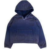 Sunfaded Blue Sashiko Hoodie