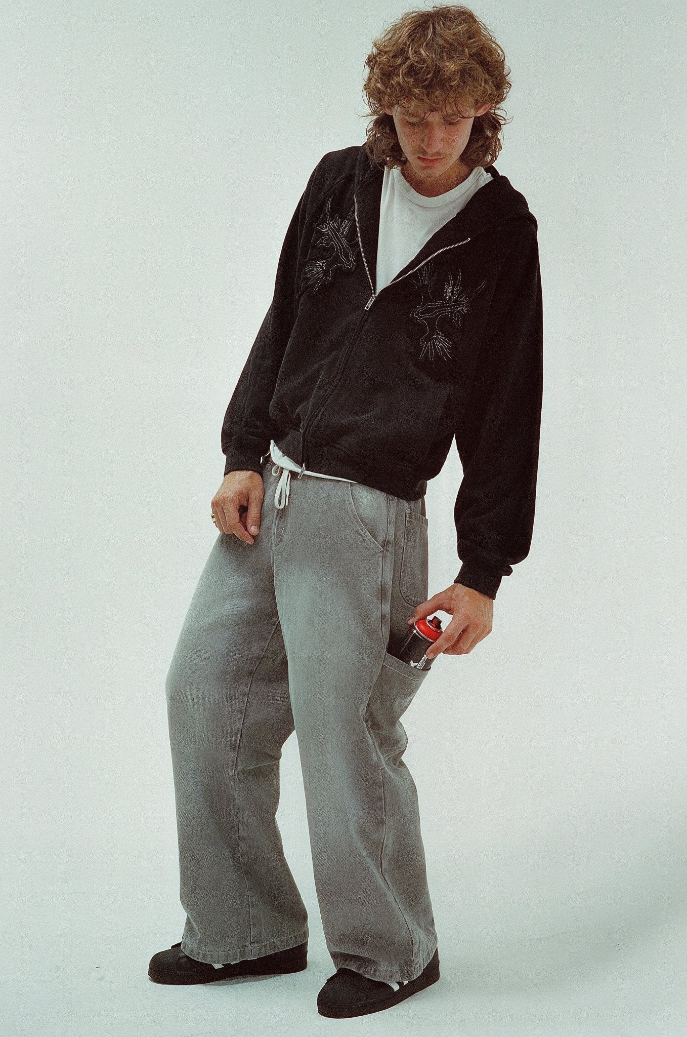 Sunfaded Silver Glaucus Denim - Wear Wojo