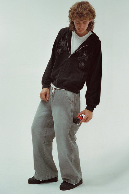 Sunfaded Silver Glaucus Denim - Wear Wojo