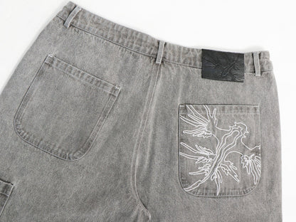 Sunfaded Silver Glaucus Denim - Wear Wojo