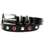 Slim sunset-toned studded microbelt by WOJO