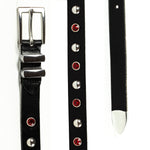 Slim sunset-toned studded microbelt by WOJO