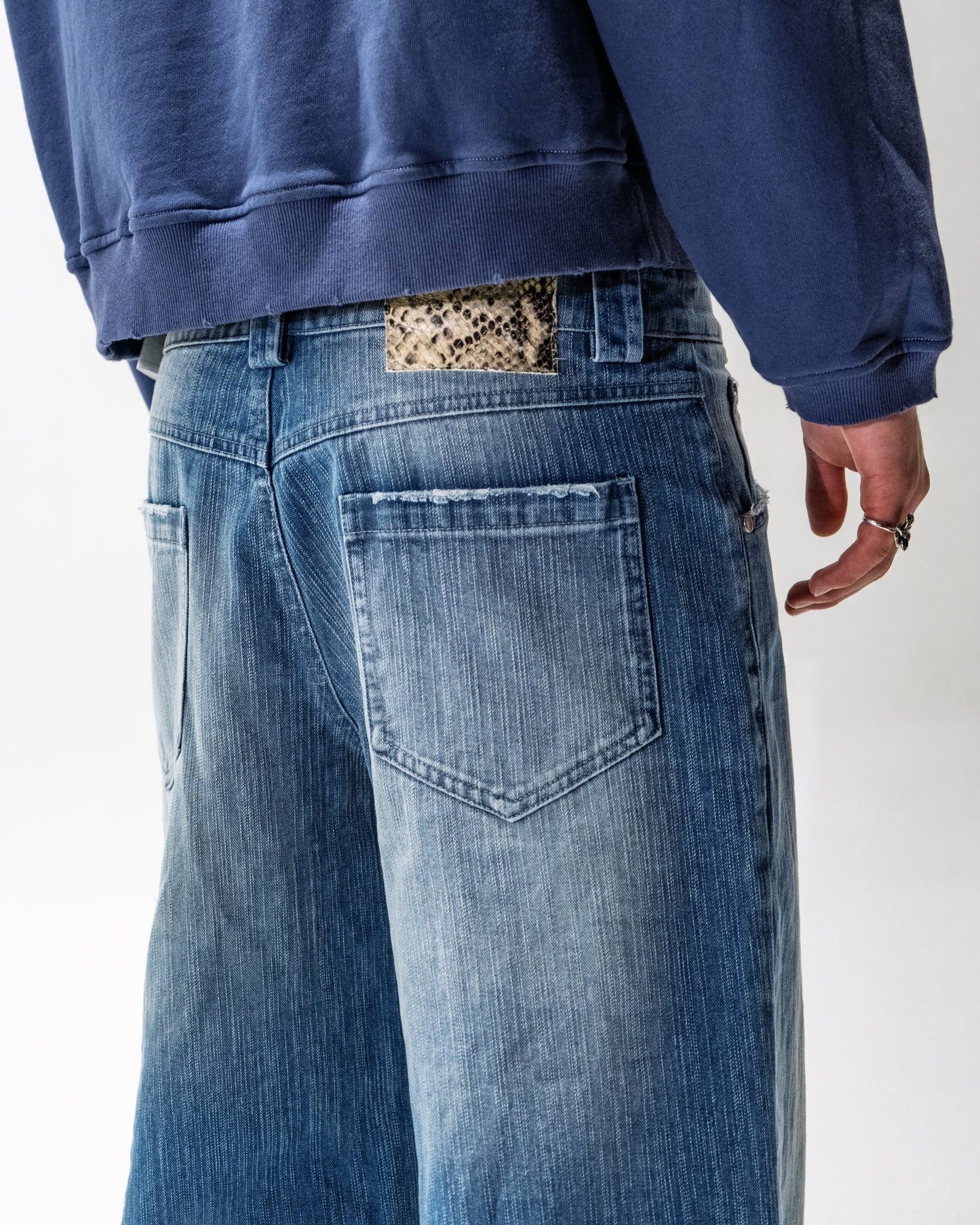 Vintage Blue Slub Denim - Wear Wojo