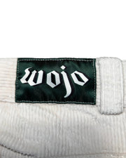 White Corduroy Skate Pants - Wear Wojo