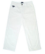 White Corduroy Skate Pants - Wear Wojo